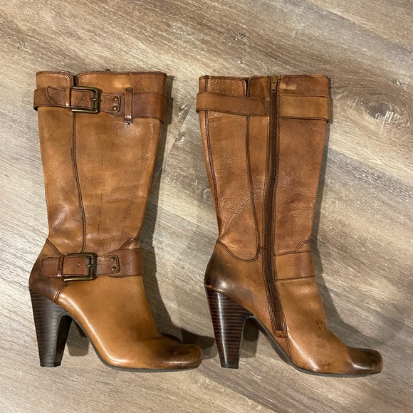 Arturo Chiang brown leather boots women’s size 8m - Picture 3 of 6